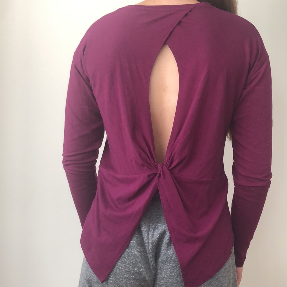 Athlete purple long sleeve shirt!